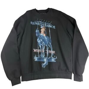 Beyoncé Renaissance World Tour Black Crewneck - M